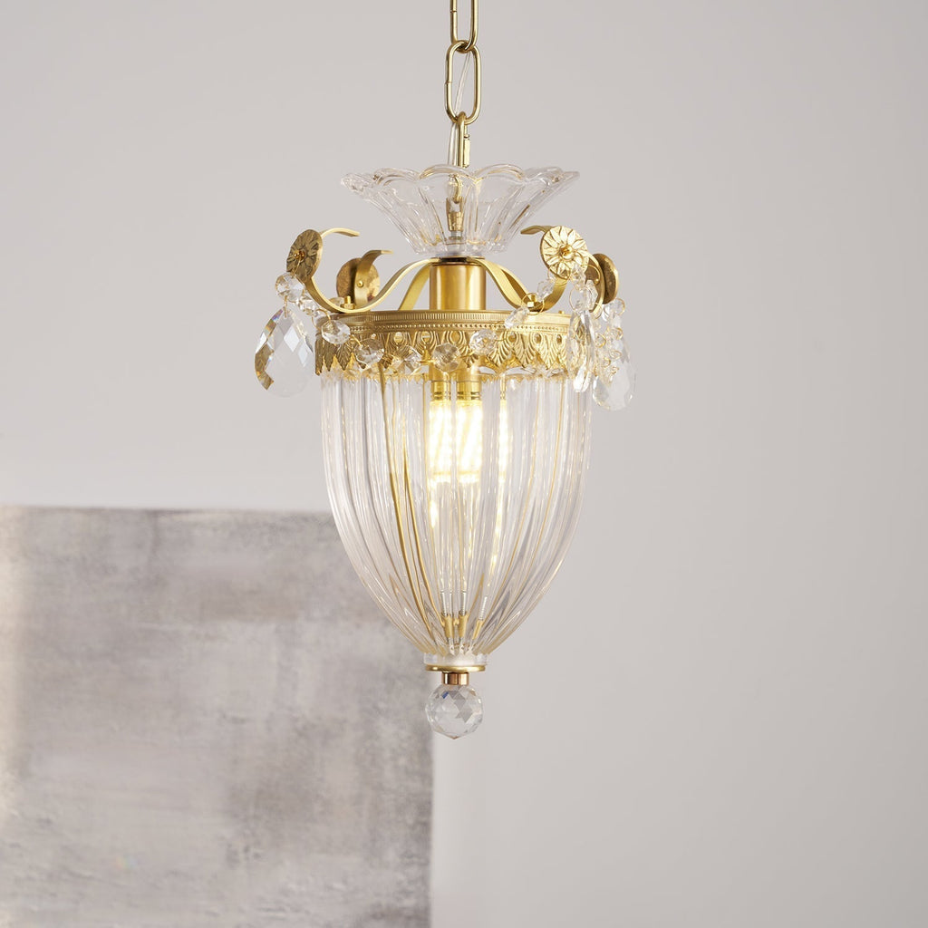 Lampe Pendante Glamour Vintage Gouttes de Cristal Accent Table à Manger - Neutralighting