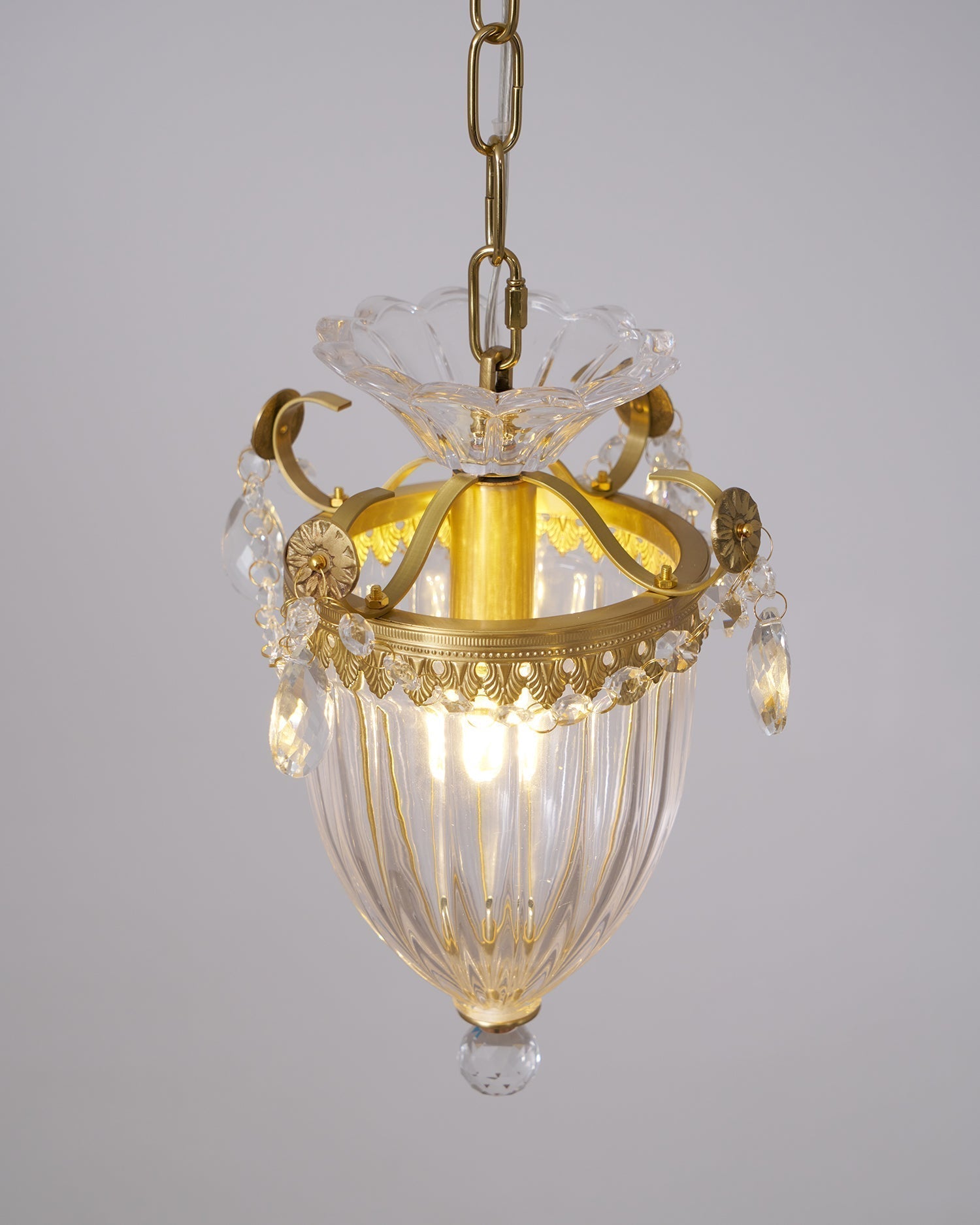 Lampe Pendante Glamour Vintage Gouttes de Cristal Accent Table à Manger - Neutralighting