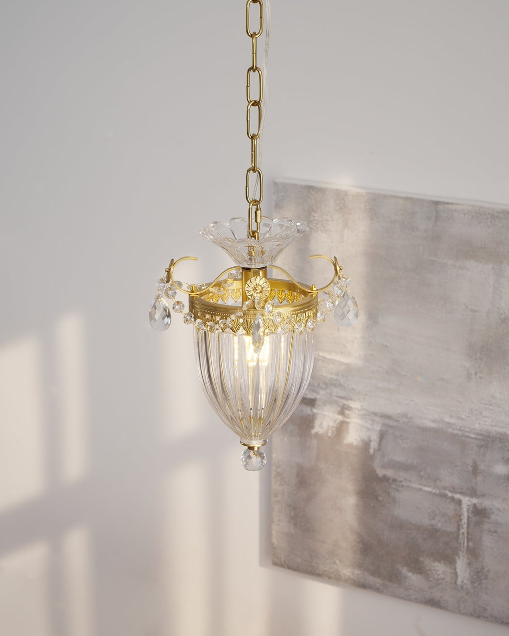 Lampe Pendante Glamour Vintage Gouttes de Cristal Accent Table à Manger - Neutralighting