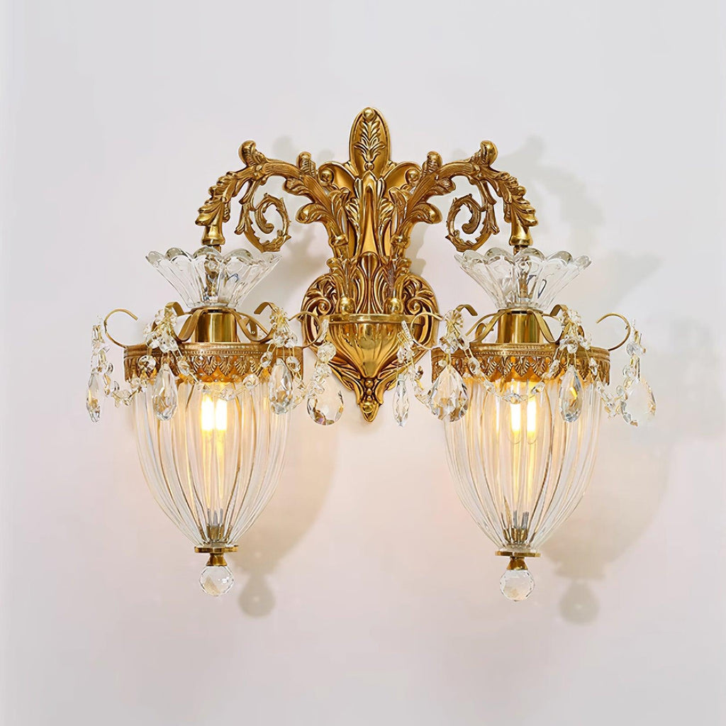 Elosia Lustra Applique Murale Double Dorée Élégante - Neutralighting