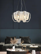 Lustra Chandelier Maille Cristal Doré Cascade Scintillante - Neutralighting
