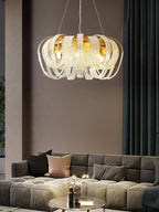 Lustra Chandelier Maille Cristal Doré Cascade Scintillante - Neutralighting