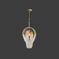 Lustra Chandelier Maille Cristal Doré Cascade Scintillante - Neutralighting