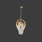 Lustra Chandelier Maille Cristal Doré Cascade Scintillante - Neutralighting