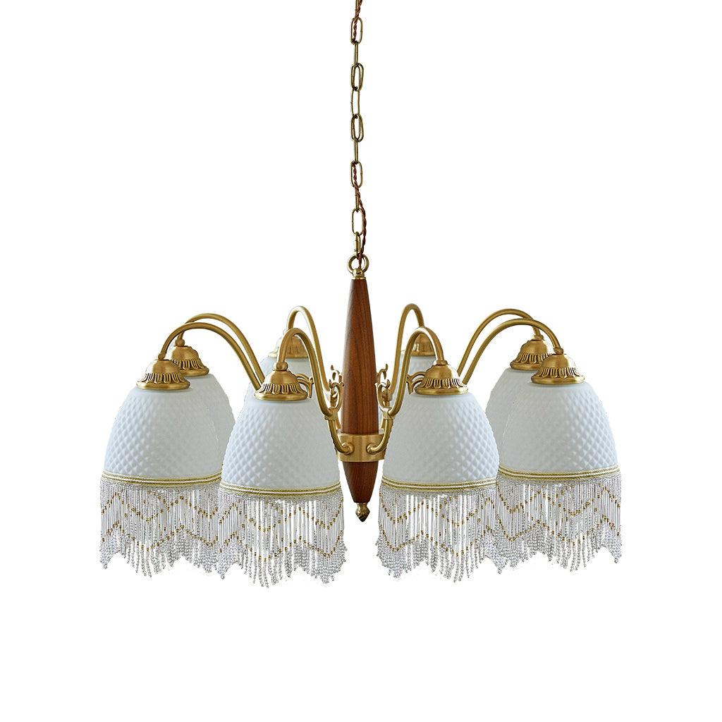 Aurora Lustre à Glands en Verre Vintage - Neutralighting