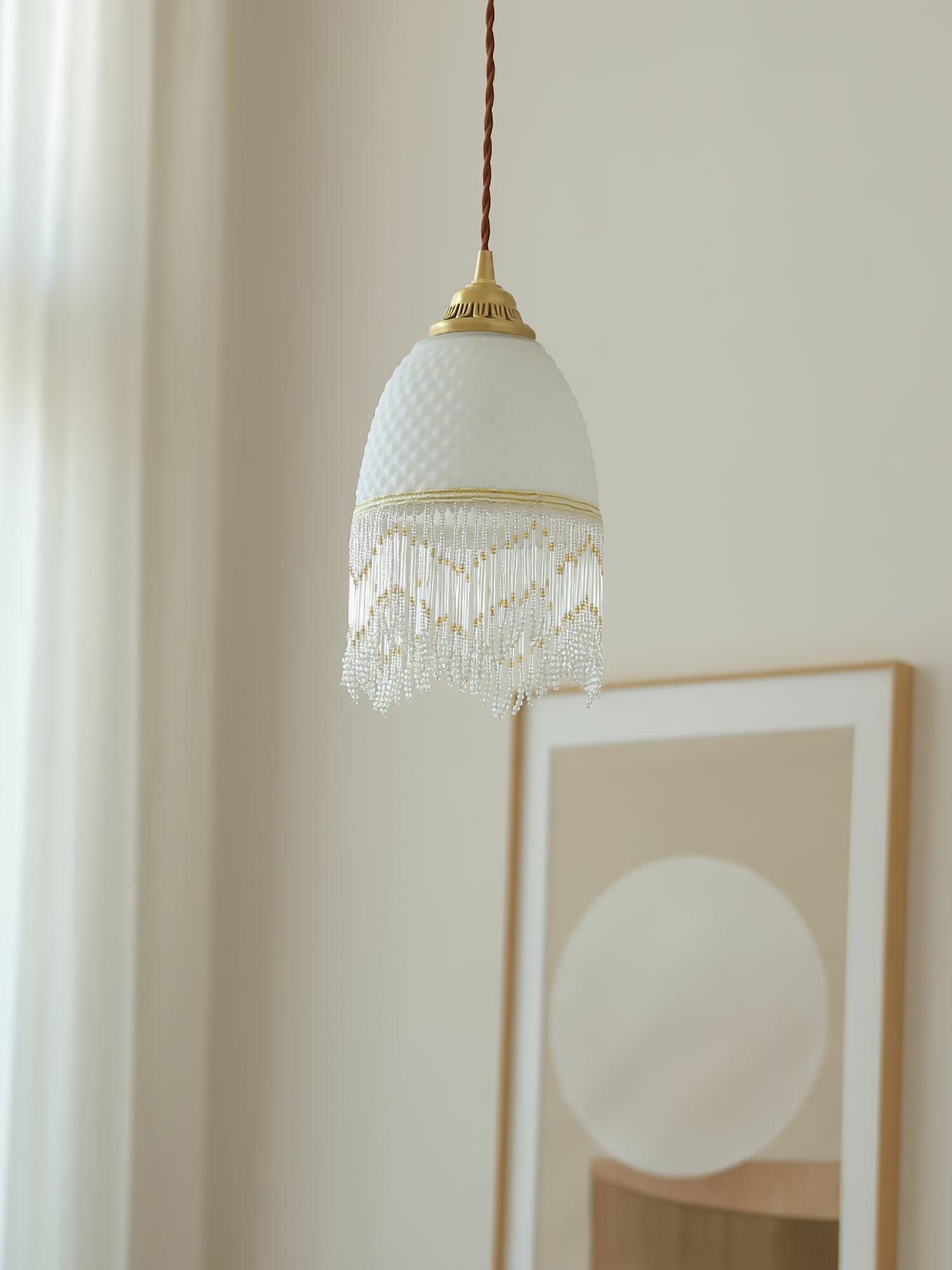 Mesh Lampe Pendante en Verre À Franges - Neutralighting