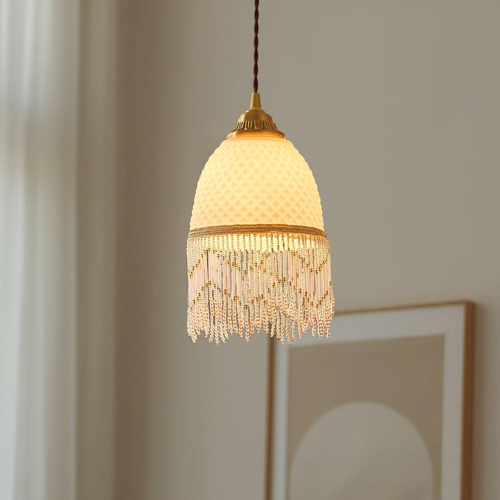 Mesh Lampe Pendante en Verre À Franges - Neutralighting