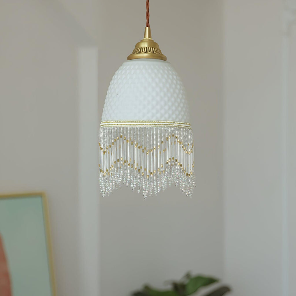 Mesh Lampe Pendante en Verre À Franges - Neutralighting