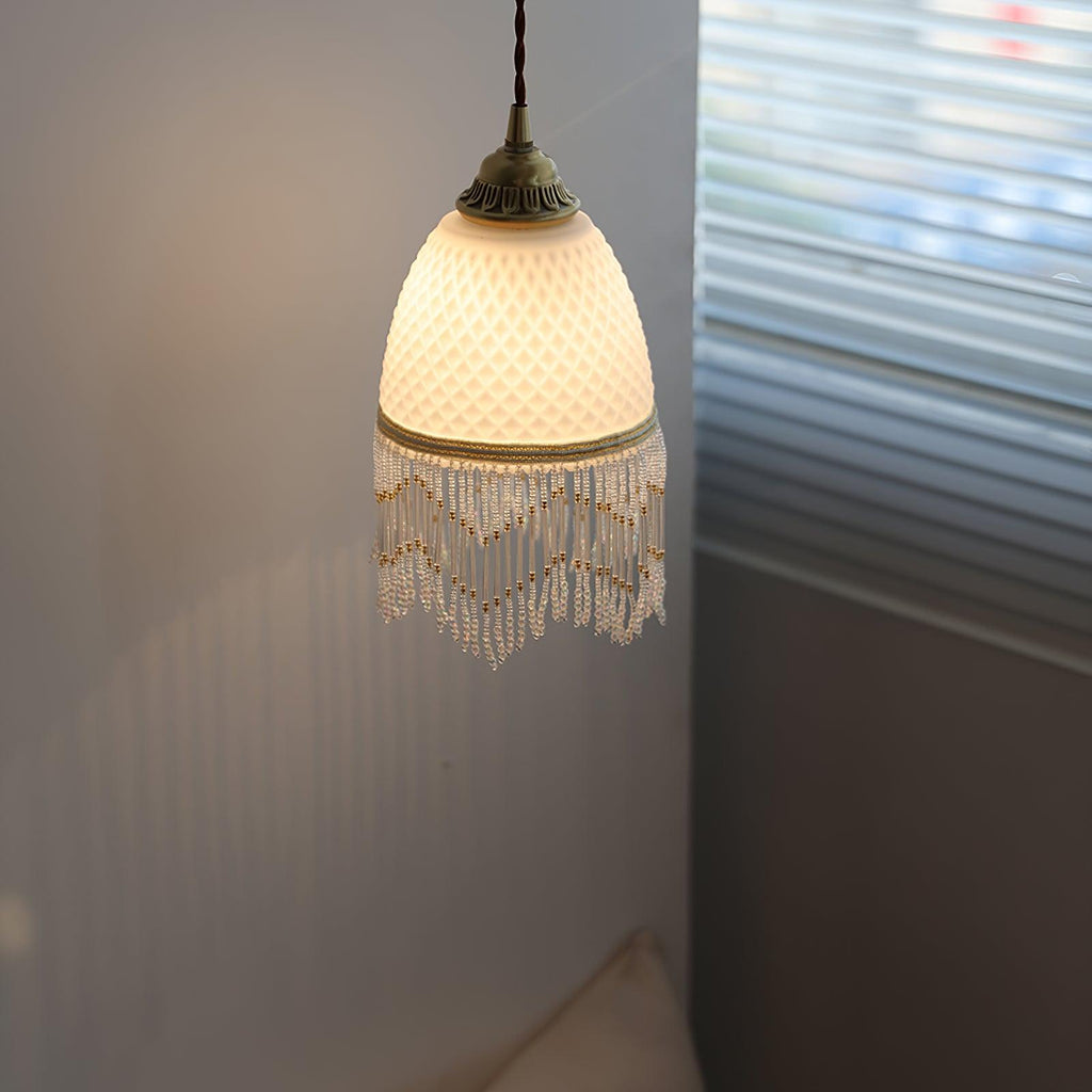 Mesh Lampe Pendante en Verre À Franges - Neutralighting