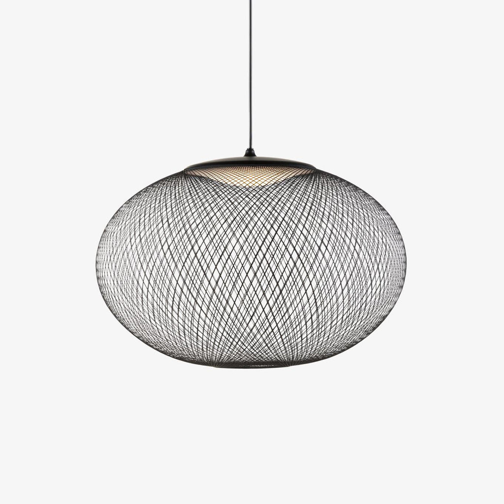 Lustra Suspension Lampe Maille Noire - Neutralighting