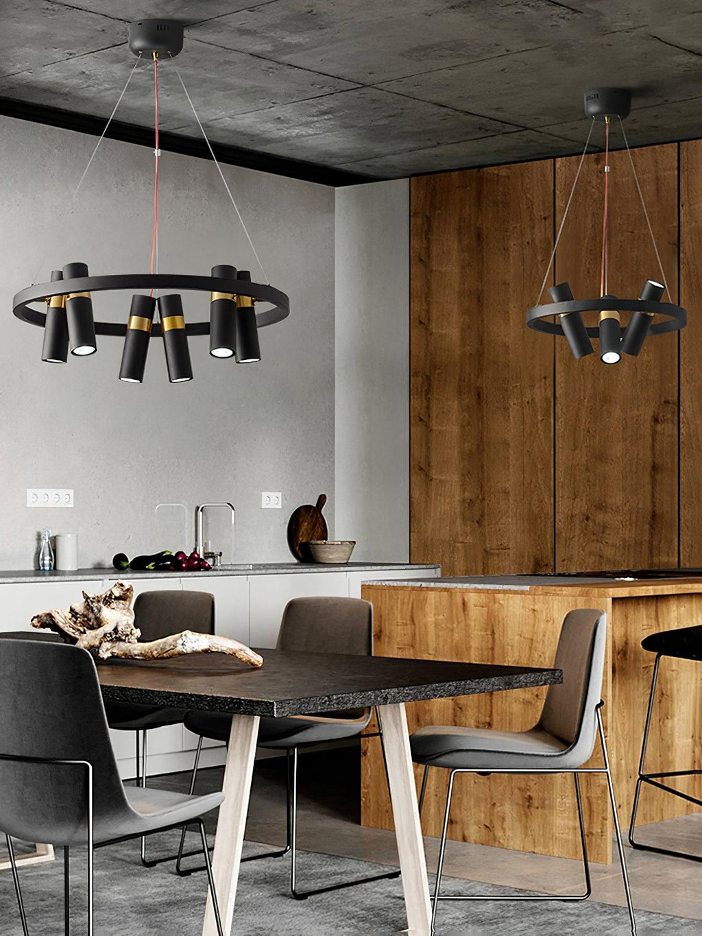Nova Chandelier Acrylique Industriel - Neutralighting