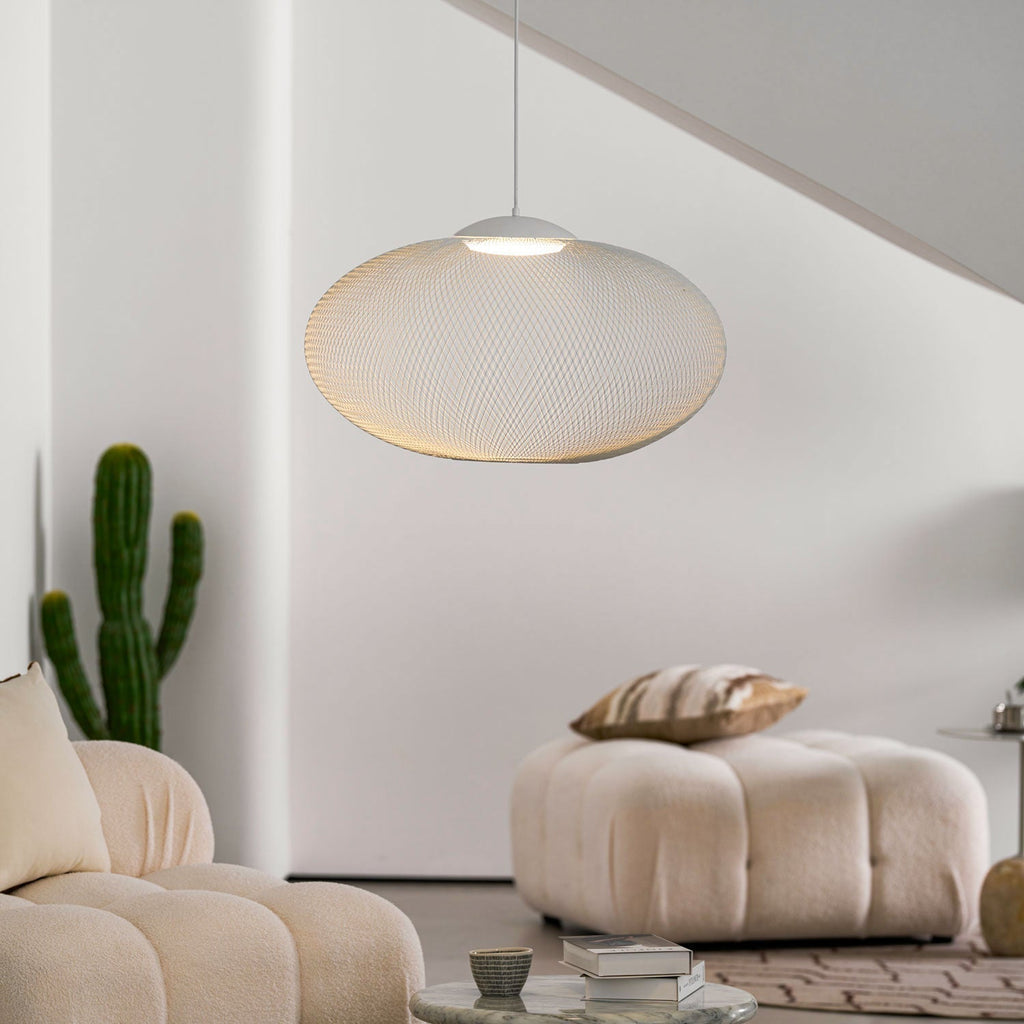 Lustra Suspension Lampe Maille Noire - Neutralighting