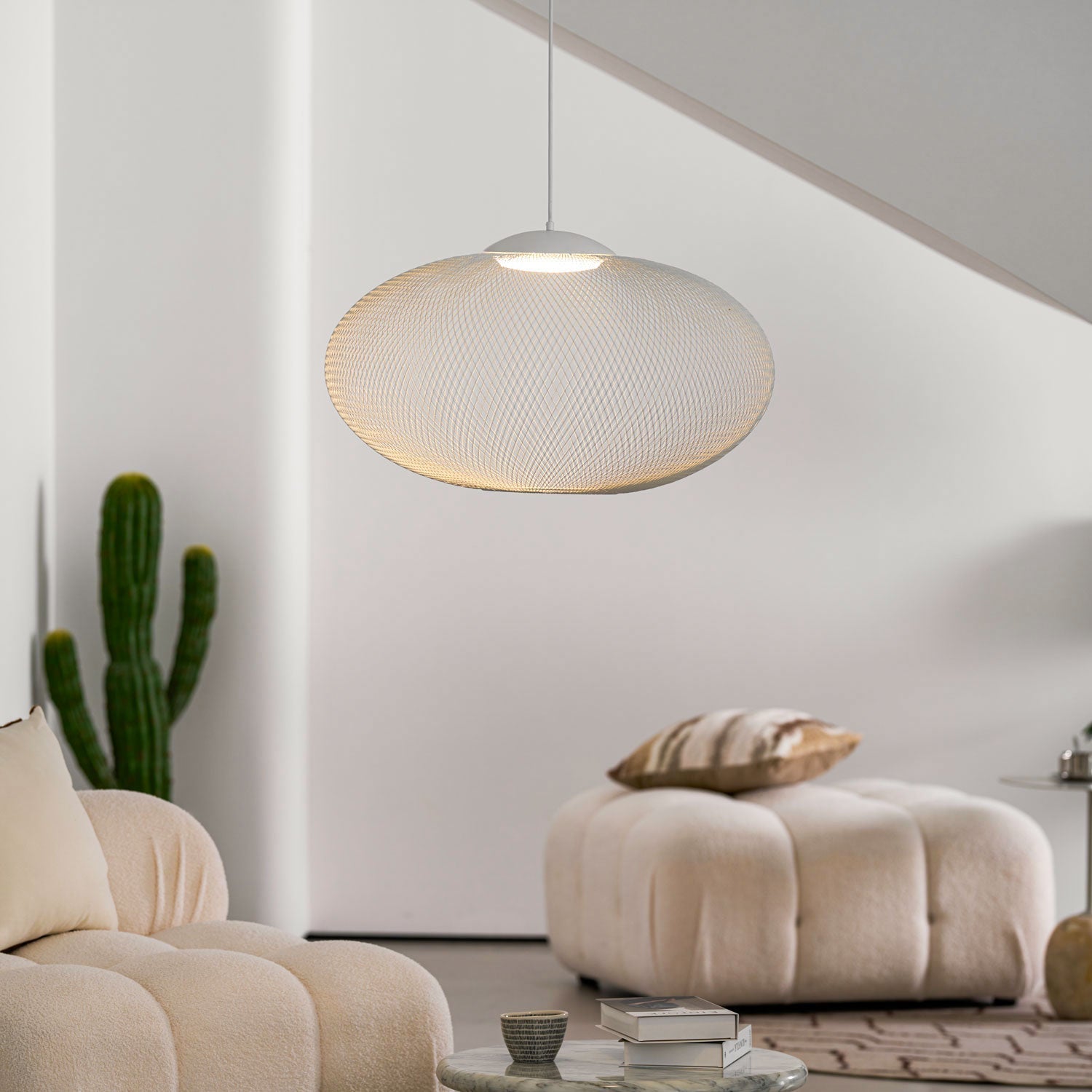 Lustra Suspension Lampe Maille Noire - Neutralighting