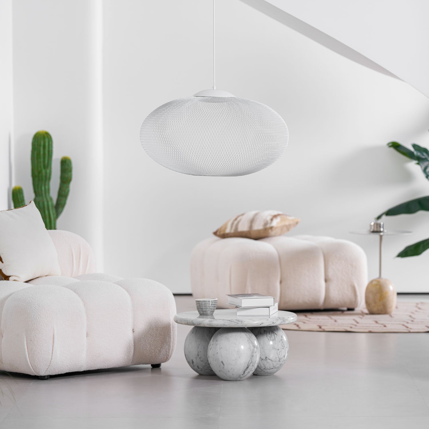 Lustra Suspension Lampe Maille Noire - Neutralighting