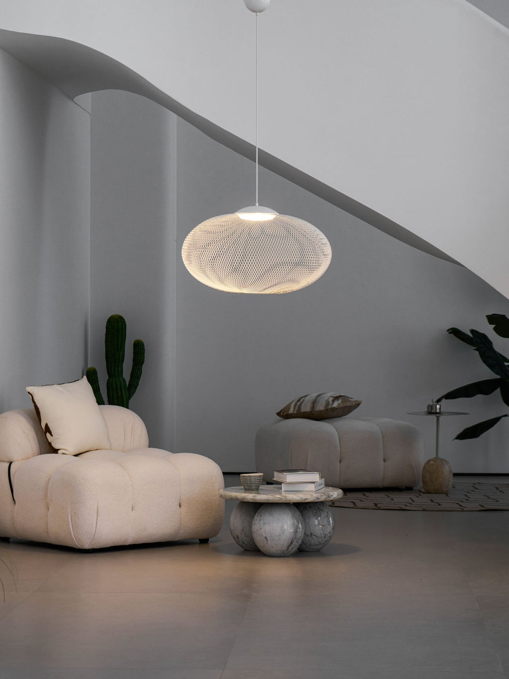 Lustra Suspension Lampe Maille Noire - Neutralighting