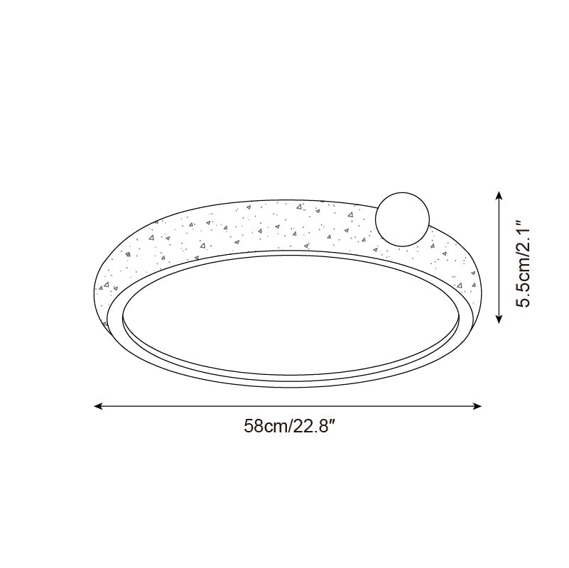 Ritta Plafonnier Rond Travertin Mignon - Neutralighting
