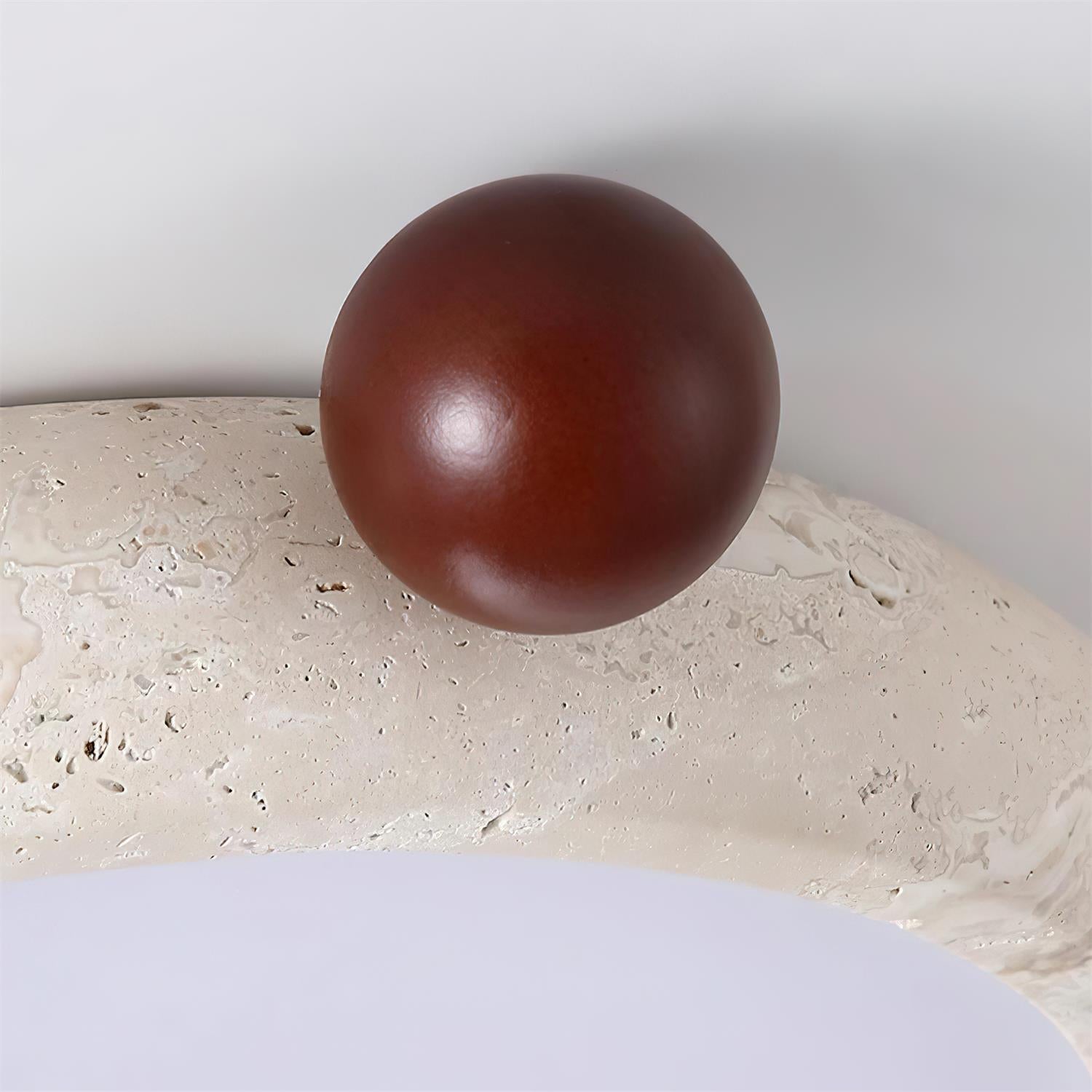 Ritta Plafonnier Rond Travertin Mignon - Neutralighting