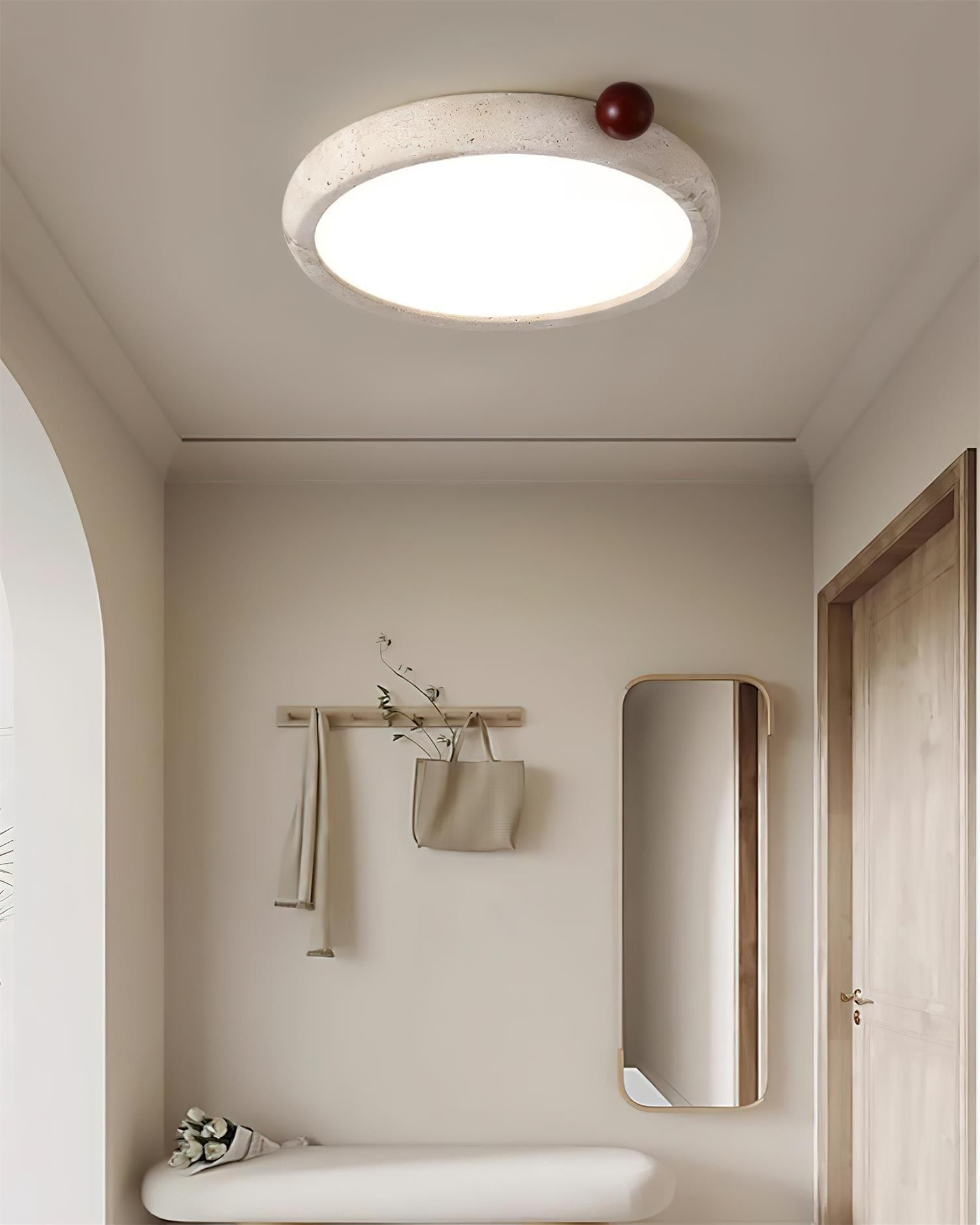 Ritta Plafonnier Rond Travertin Mignon - Neutralighting