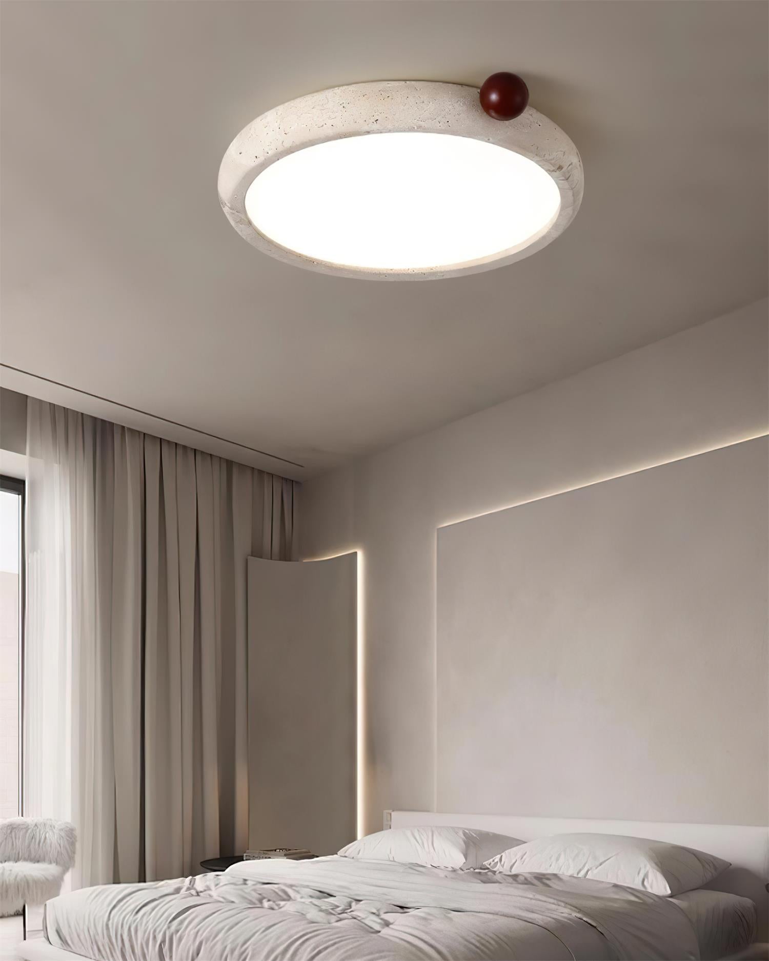 Ritta Plafonnier Rond Travertin Mignon - Neutralighting