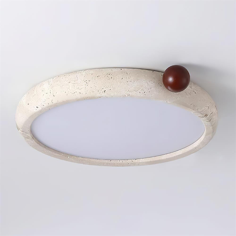Ritta Plafonnier Rond Travertin Mignon - Neutralighting