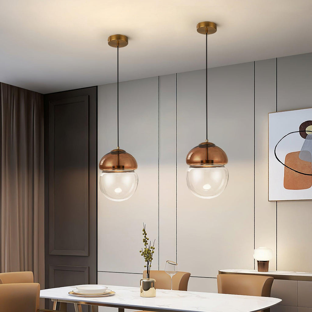 Aged Lampe Suspension Verre Dôme Minimaliste - Neutralighting
