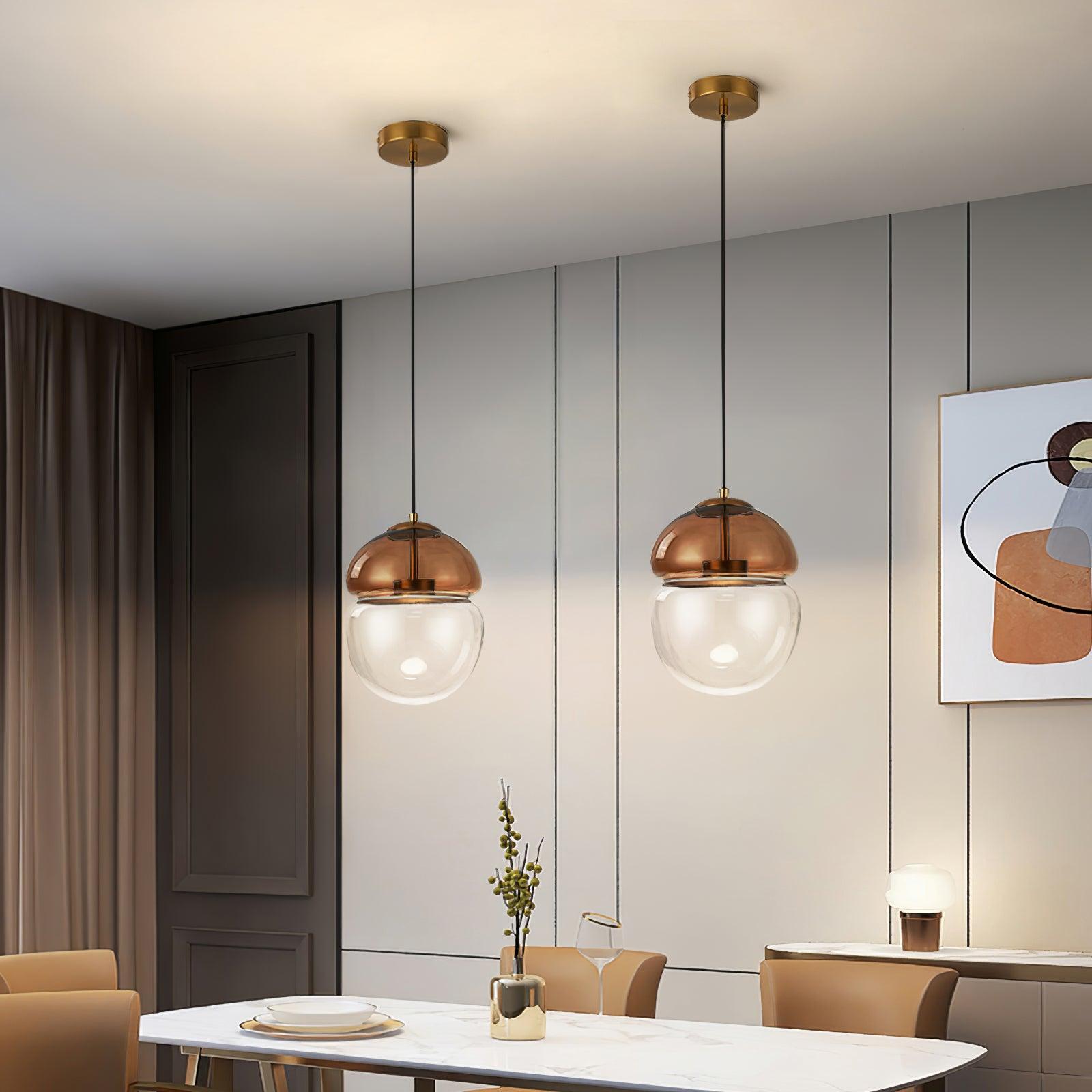 Aged Lampe Suspension Verre Dôme Minimaliste - Neutralighting