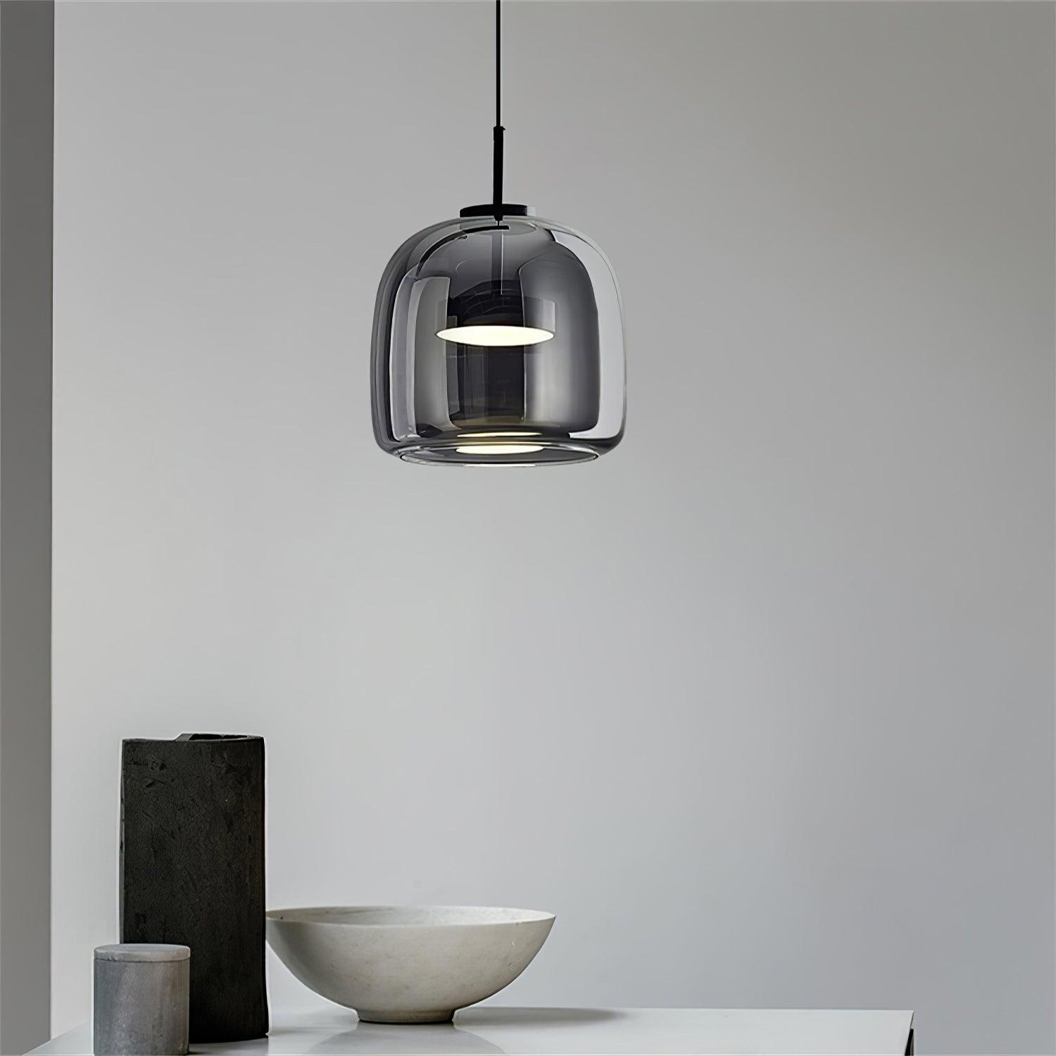Obsidian Lampe Pendante en Verre Moderne - Neutralighting