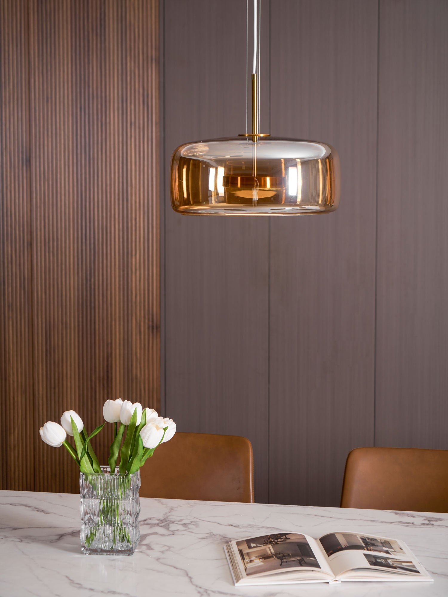 Obsidian Lampe Pendante en Verre Moderne - Neutralighting