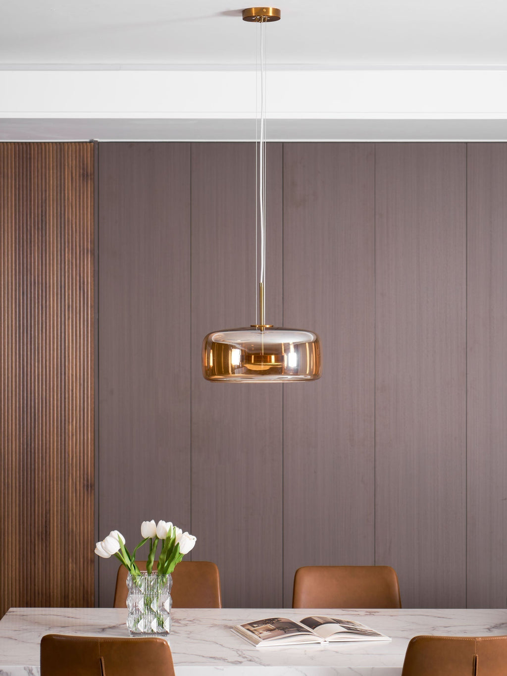 Obsidian Lampe Pendante en Verre Moderne - Neutralighting