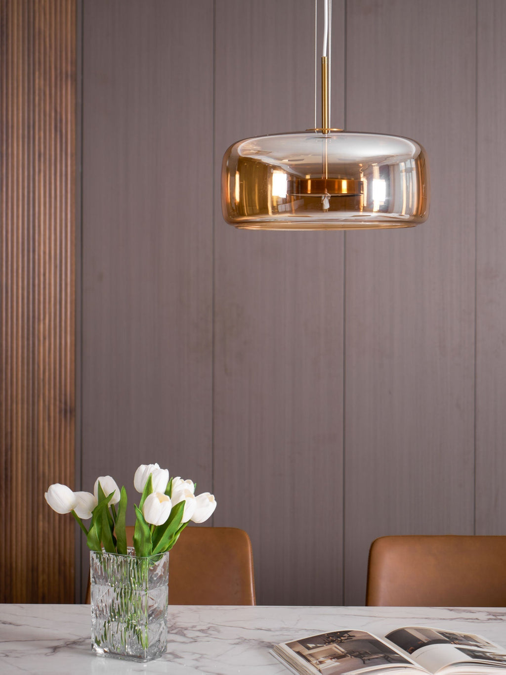 Obsidian Lampe Pendante en Verre Moderne - Neutralighting