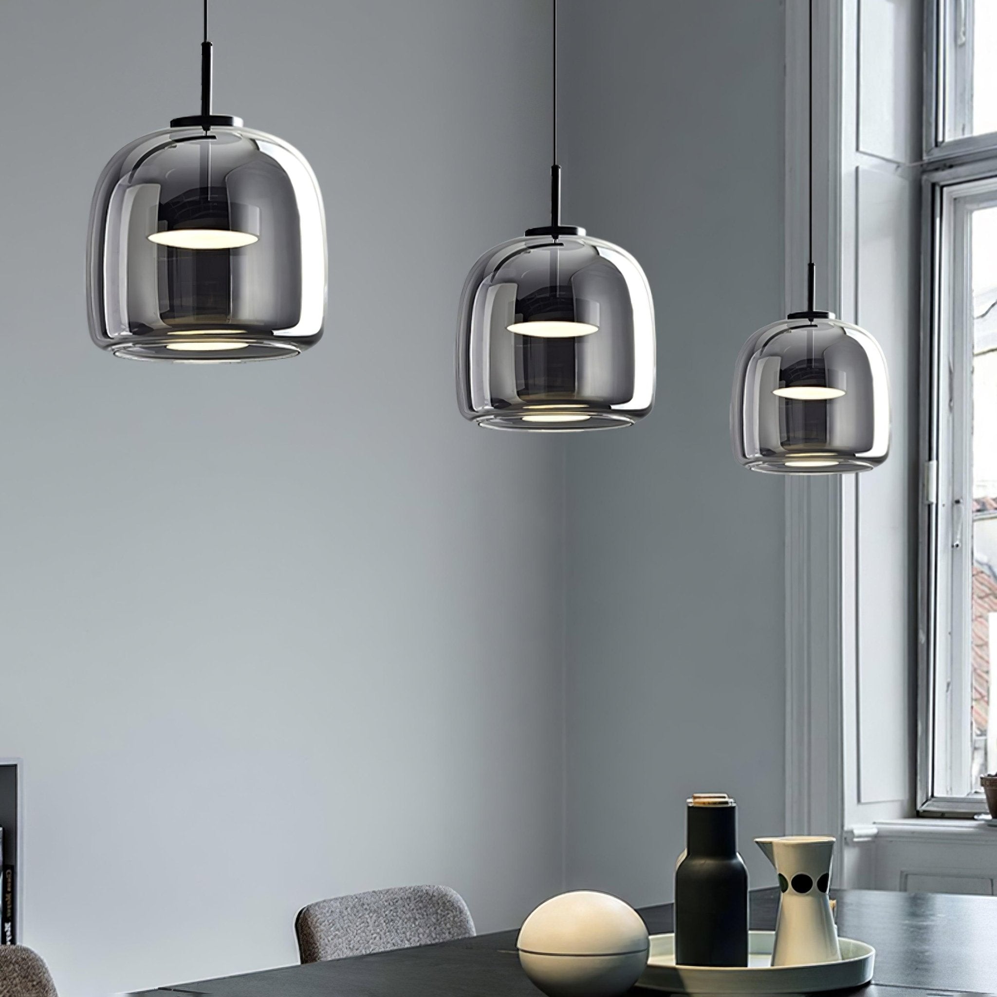 Obsidian Lampe Pendante en Verre Moderne - Neutralighting