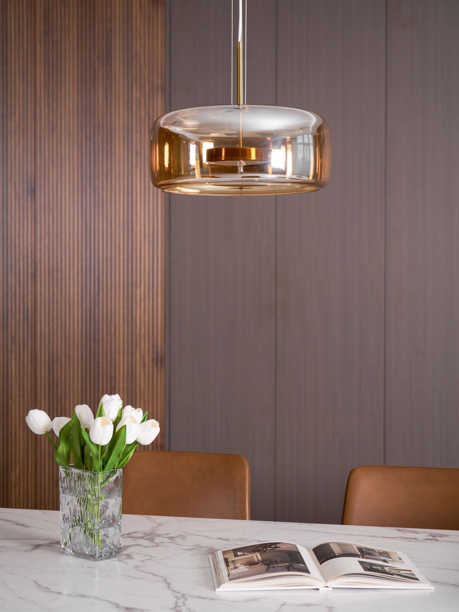 Obsidian Lampe Pendante en Verre Moderne - Neutralighting