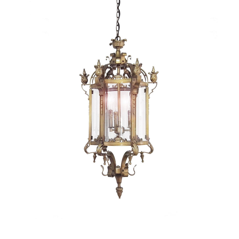 Ardorion Lustre Lanterne Métal Verre Luxe Vintage - Neutralighting