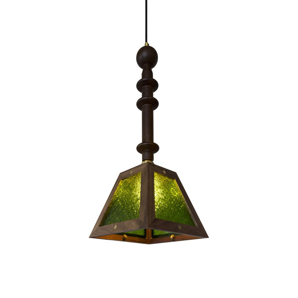Alsorisra Lampe Suspension en Verre et Bois à Style Vintage - Neutralighting