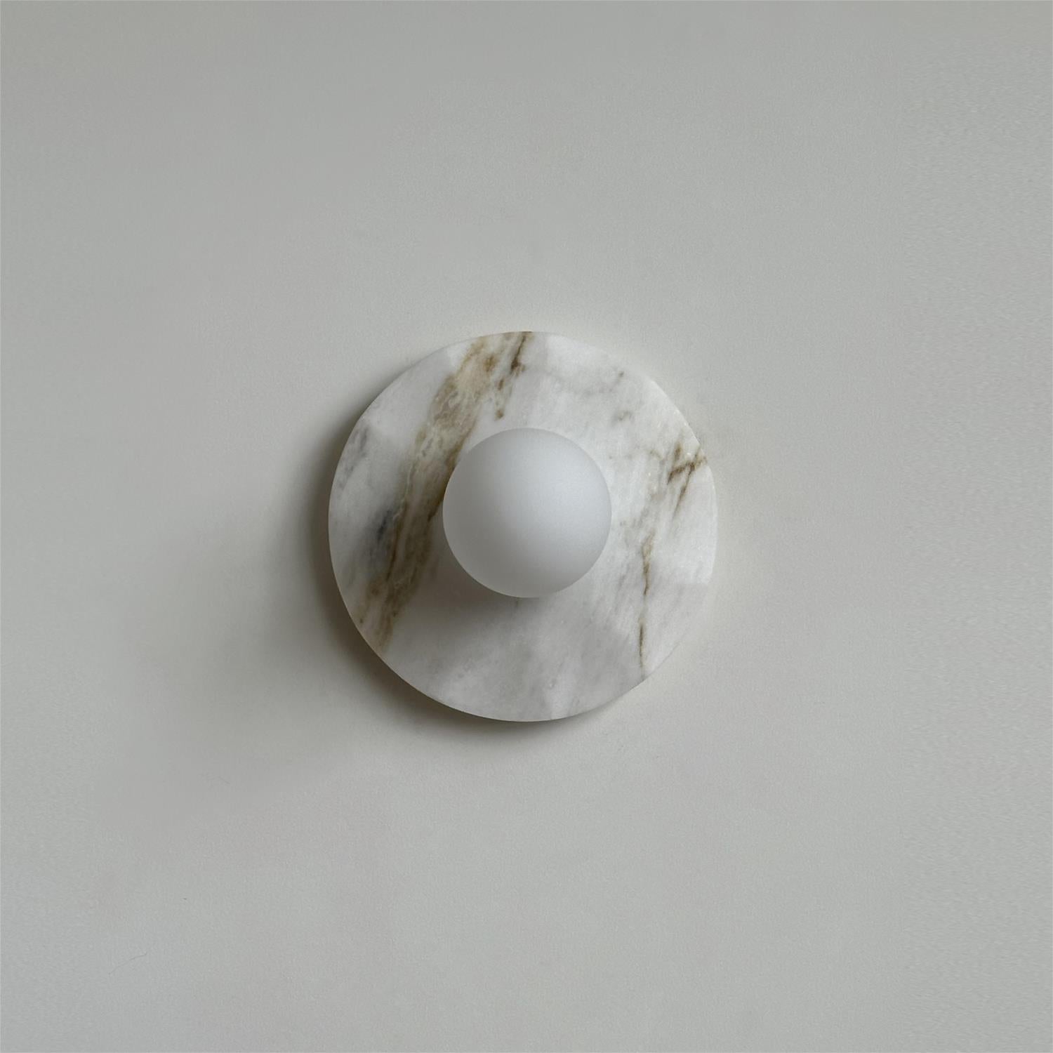 Meza Applique Murale Plaque de Marbre Globe Dépoli - Neutralighting