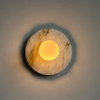 Meza Applique Murale Plaque de Marbre Globe Dépoli - Neutralighting