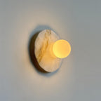 Meza Applique Murale Plaque de Marbre Globe Dépoli - Neutralighting