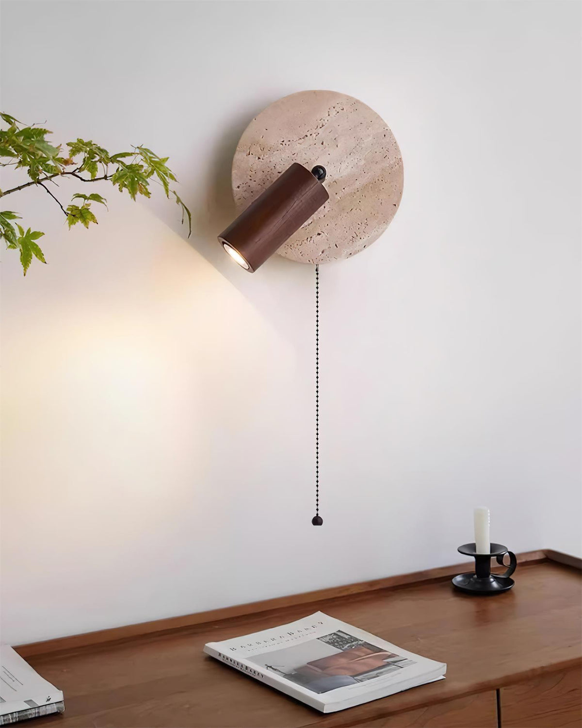 Felix Applique en Bois de Travertin - Neutralighting
