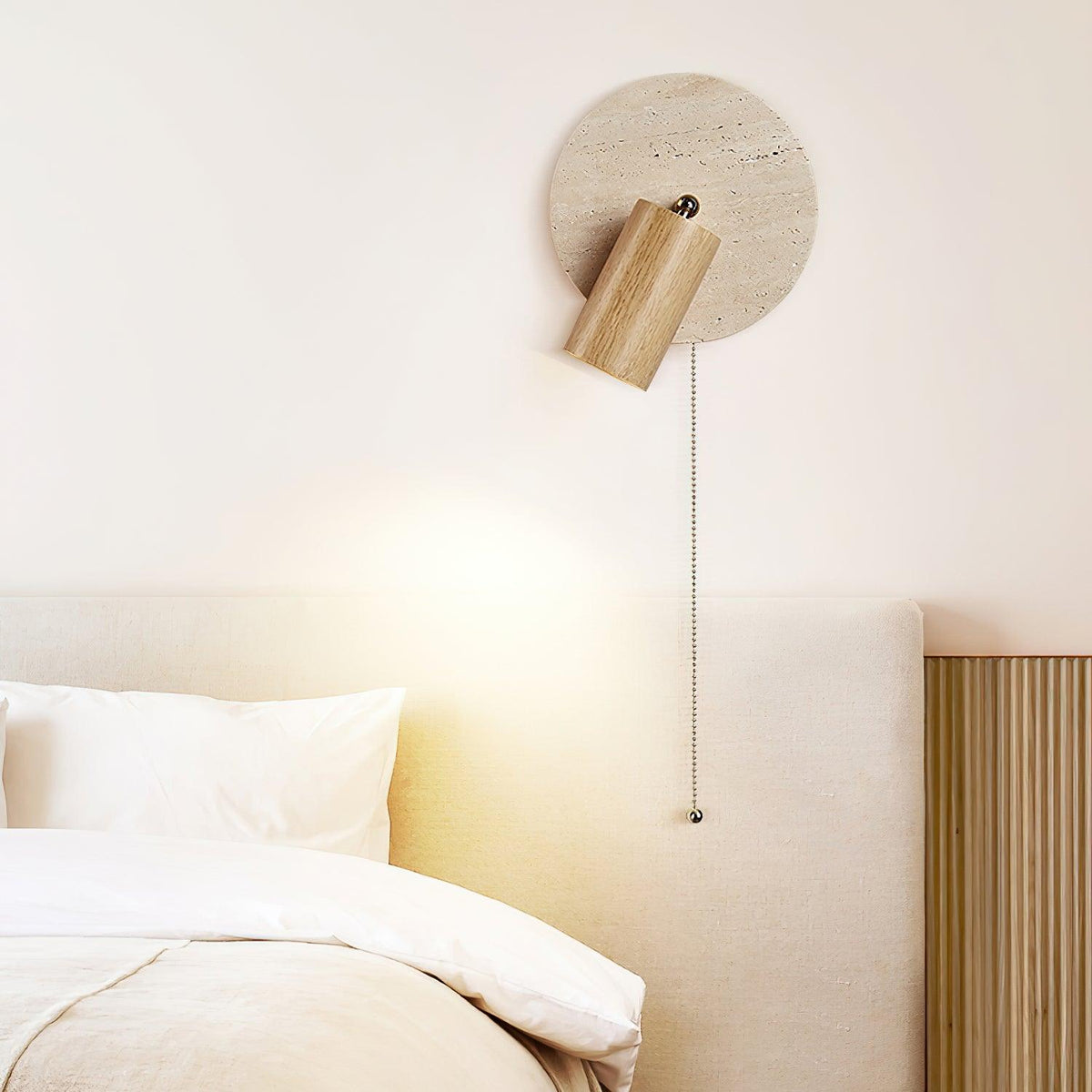 Felix Applique en Bois de Travertin - Neutralighting