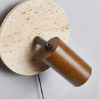 Evzoryra Applique Murale Disc Swing en Travertin - Neutralighting