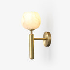 Eurzorion Applique Murale en Albâtre Floral Laiton - Neutralighting