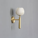 Eurzorion Applique Murale en Albâtre Floral Laiton - Neutralighting