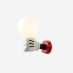 Applique Murale Tissu Moderne Classique Or Noyer Bougeoir - Neutralighting