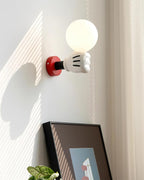 Applique Murale Tissu Moderne Classique Or Noyer Bougeoir - Neutralighting