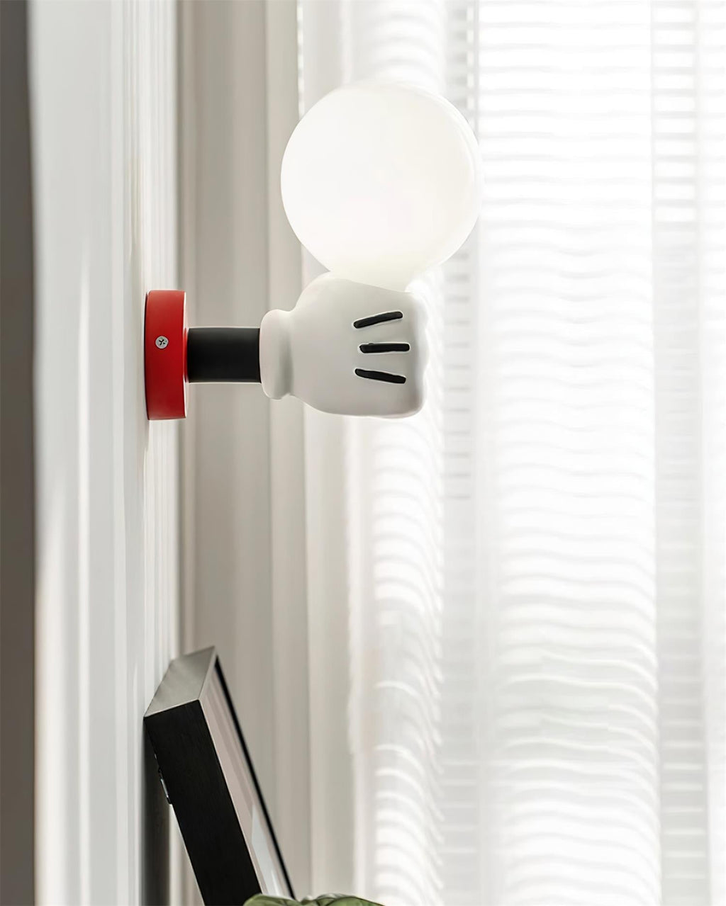 Applique Murale Tissu Moderne Classique Or Noyer Bougeoir - Neutralighting