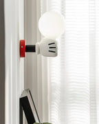 Applique Murale Tissu Moderne Classique Or Noyer Bougeoir - Neutralighting