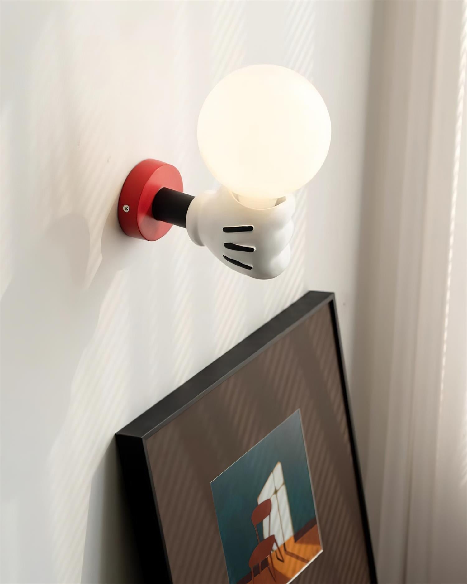 Applique Murale Tissu Moderne Classique Or Noyer Bougeoir - Neutralighting