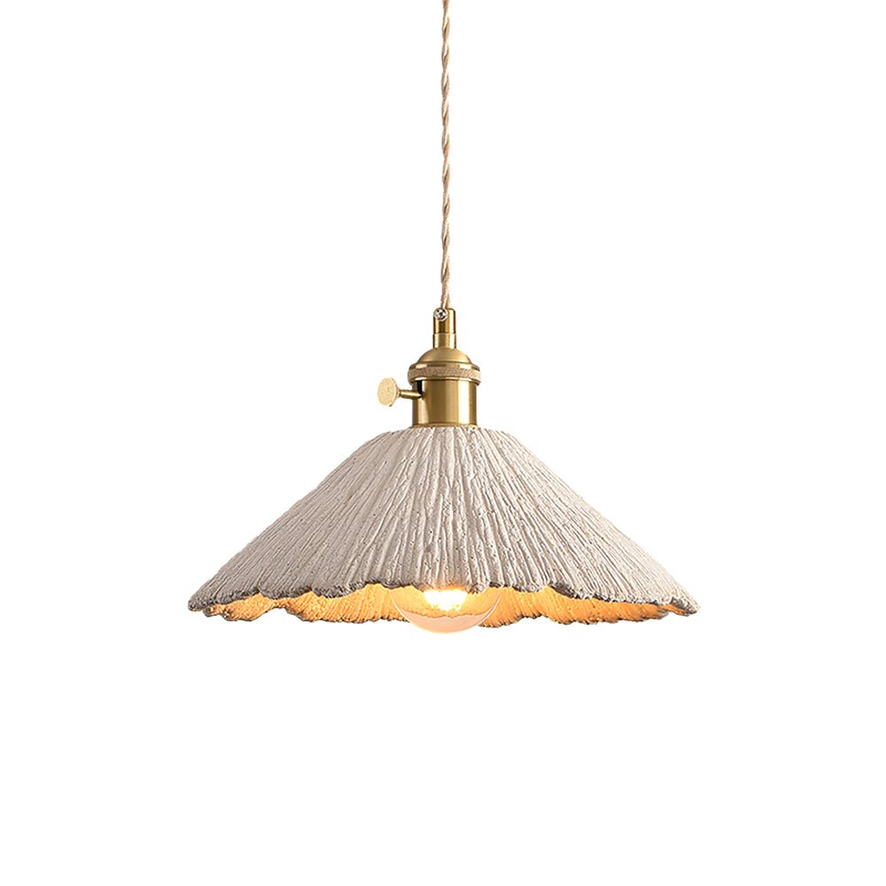 Microcement Lampe suspendue avec abat-jour en tissu réglable - Neutralighting