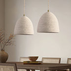 Microcement Lampe suspendue avec abat-jour en tissu réglable - Neutralighting