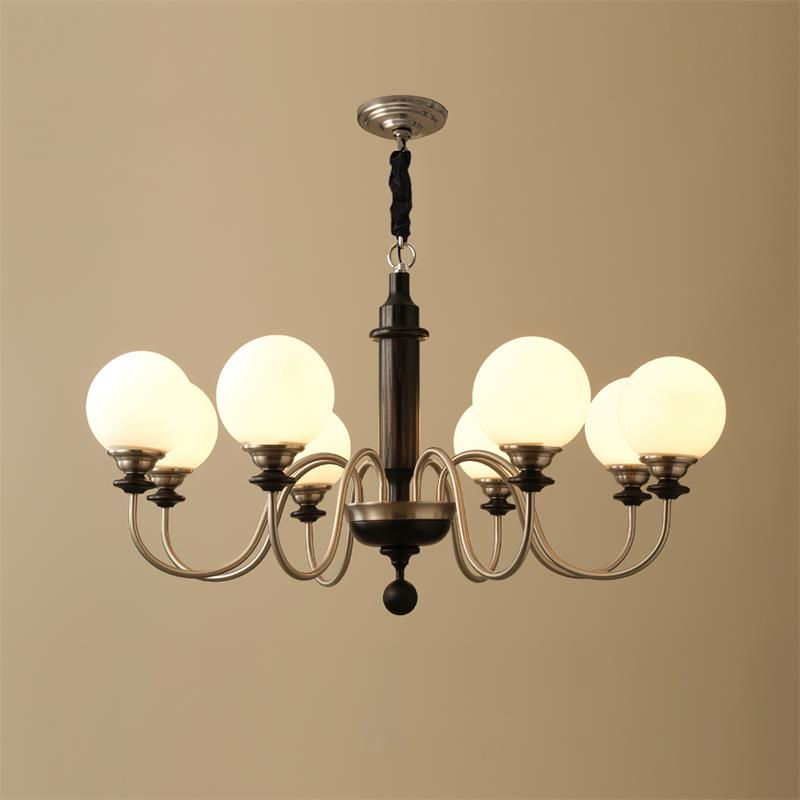 Lumivian Lustre Élégant Globe à 8 Lumières - Neutralighting